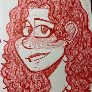Custom Pen Portrait | Illustration | Pen drawing of yourself, loved one, character |