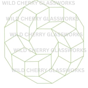 Stained Glass Pattern - Mobius Strip - Cricut/SVG and PDF