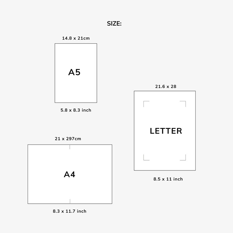 Undated Weekly Schedule Printable | A5 Minimalist Planner Inserts