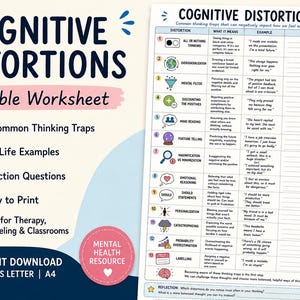Werkblad Cognitieve Vervormingen bij Cognitieve Gedragstherapie