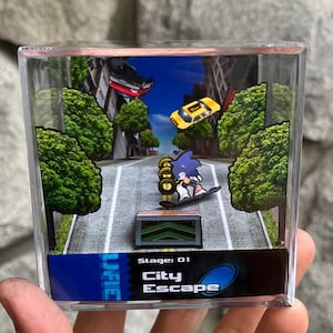 Sonic Adventure 2 Diorama Cube: Handmade Papercraft