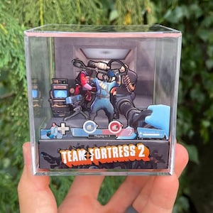 Team Fortress 2 Diorama Cube | Handmade Video Game Art!