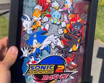 SA2 Shadow Box 8"x10" | Handmade Video Game Art!