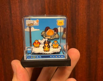 Club Penguin Diorama: 2" | Handmade Video Game Art!