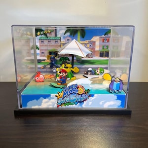 Super Mario Sunshine Diorama: Handmade Papercraft