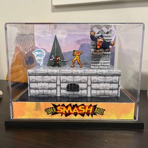 Super Smash Bros 64 (Hyrule Castle) STOR 7,5" Diorama | Handgjord videospelskonst!