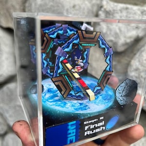 Sonic Adventure 2 Diorama Cube: Handmade Papercraft