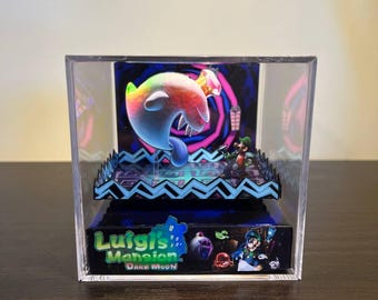 スーパーマリオギャラクシー ジオラマキューブ 手作りペーパークラフト