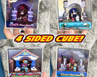 SA2 (4 Sided) Diorama Cube | Handmade Video Game Art!