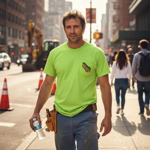 Beyond Overstimulated, Pocket Tee - Unisex Gildan Midweight Pocket T-Shirt, Graphic Shirt, Simple Style