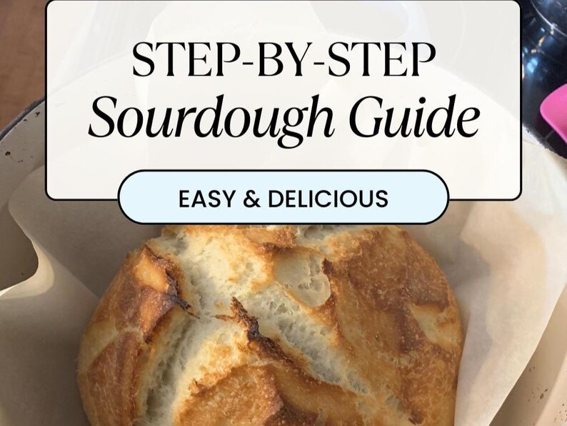 Digital sourdough guide eBook covering everything from starter to baking. Includes step-by-step instructions, tips for beginners, and real ingredient recipes for homemade sourdough bread and more. Perfect for natural bakers, homesteaders, and anyone wanting to learn traditional, gut friendly baking at home.