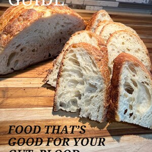 Downloadable sourdough tutorial for traditional baking. Includes starter, maintenance, bread, and other easy recipes made with clean, wholesome ingredients.