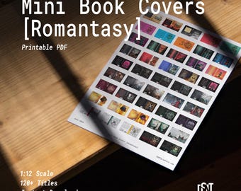 120種類以上のロマンタジーミニブックカバー – 1:12スケールの印刷可能なPDF
