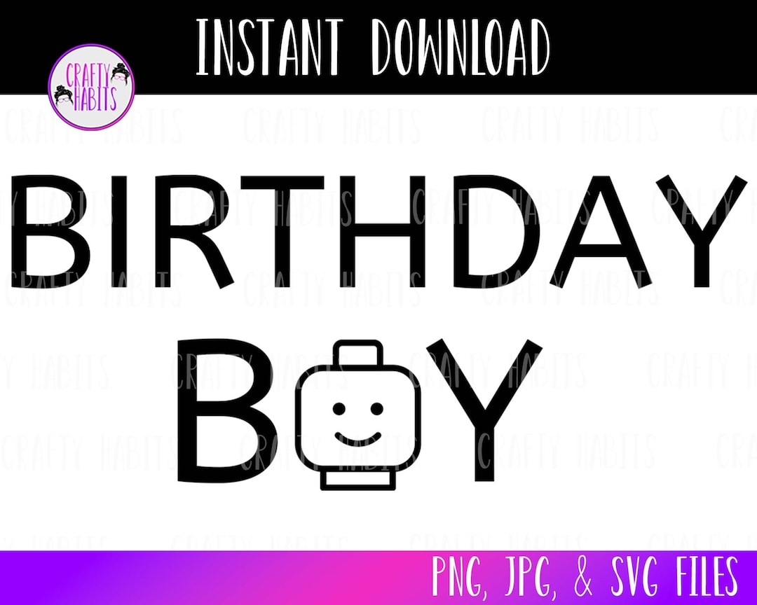 Lego Birthday Boy Lego Svg Lego Bricks Svg Gift for Her - Etsy