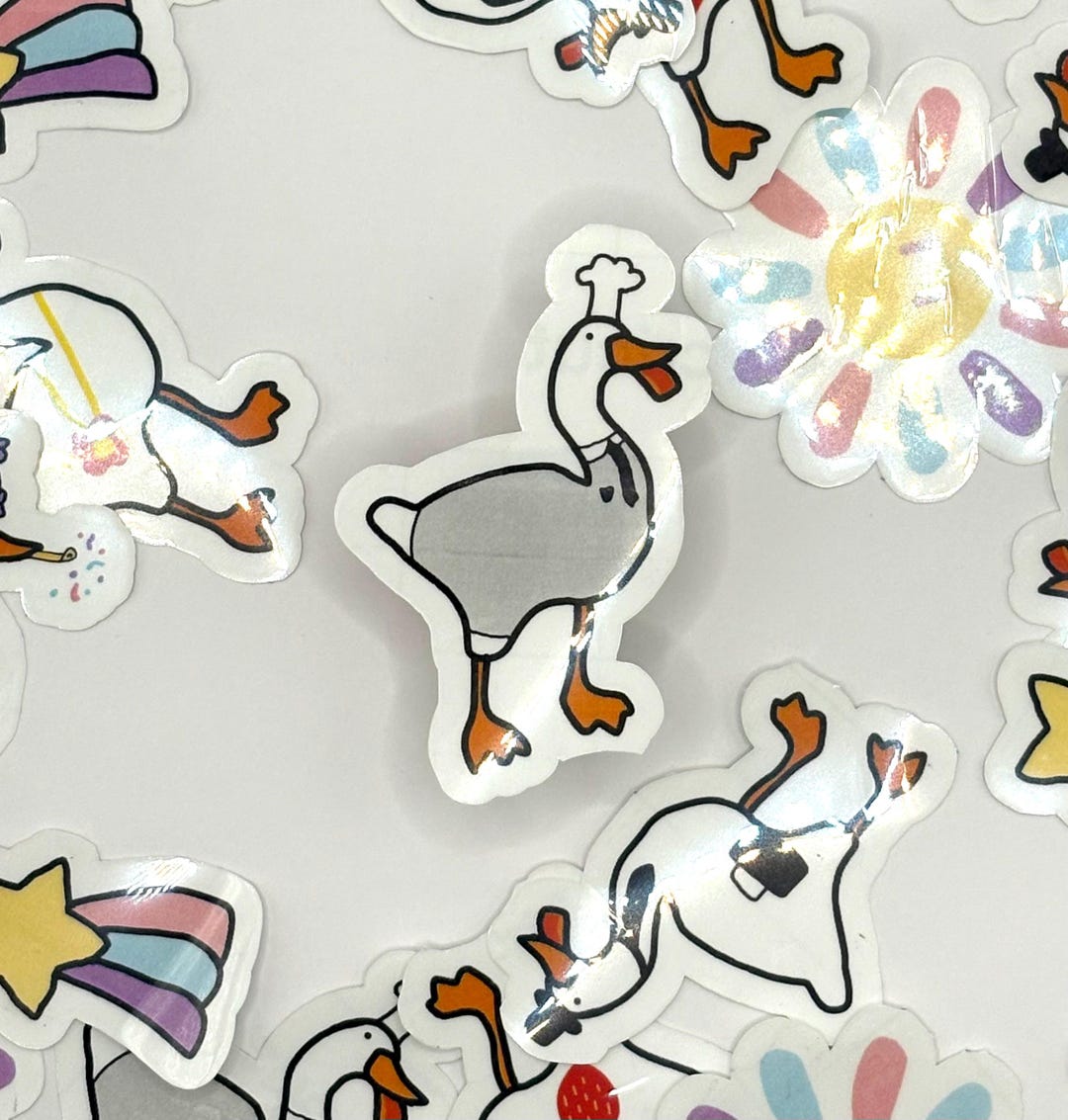 Chef Goose Sticker: Waterproof Die-cut Sticker for Water Bottles ...
