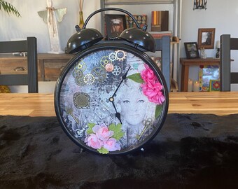 Steampunk Portrait Eclectic Clock