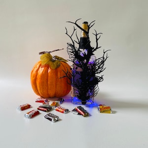 Bat Tree Lighted Bottle