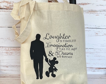 Walt and Mickey Disney Tote Bag