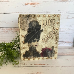 Love Spells and Potions Creepy Lady Decorative Book