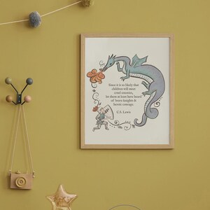 May include: A child's bedroom with a bear-themed bed, a small desk, and a framed print. The room is decorated in warm tones, with a yellow backpack and a string of pom-poms. Wooden bowling pins and a rainbow abacus are on the floor.