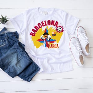 Barcelona Soccer Design: T-Shirt Sublimation Graphics (Digital Download)