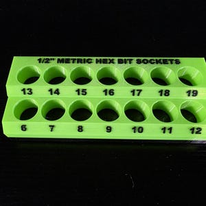 1/2&quot; Metric Hex Bit Socket Holder