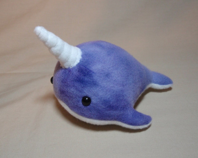 purple narwhal stuffed animal