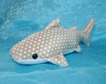 Grey Spotted Whale Shark Plush Stuffed Animal