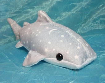 Starry Grey and White Whale Shark Plush Stuffed Animal