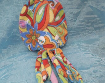 Rio the Floral Paisley Rainbow Fleece Cuddlefish v2 Chubby Plush Cuttlefish Stuffed Animal