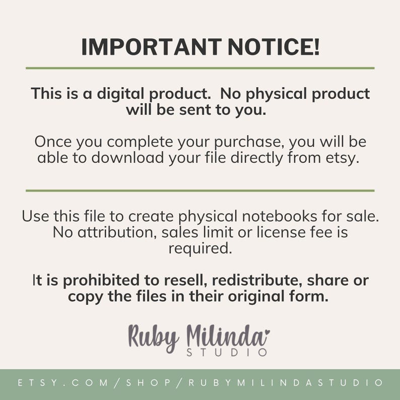 Cute Printable Notebook and Journal Bundle | Digital Journal PDF for ...