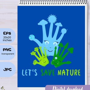 Eco-Friendly Vector Illustration | Environmental Protection Clipart | Sustainable Nature Digital Art for Print and Design | Clipart EPS, PNG