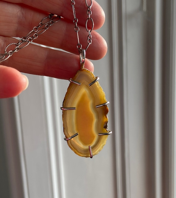 Brazilian agate necklace discount