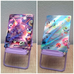 Handmade Mew & Mewtwo 30th Anniversary Proxy Pokemon Card