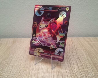 Handmade Pikachu ex Dark 30th Anniversary Proxy Pokemon Card