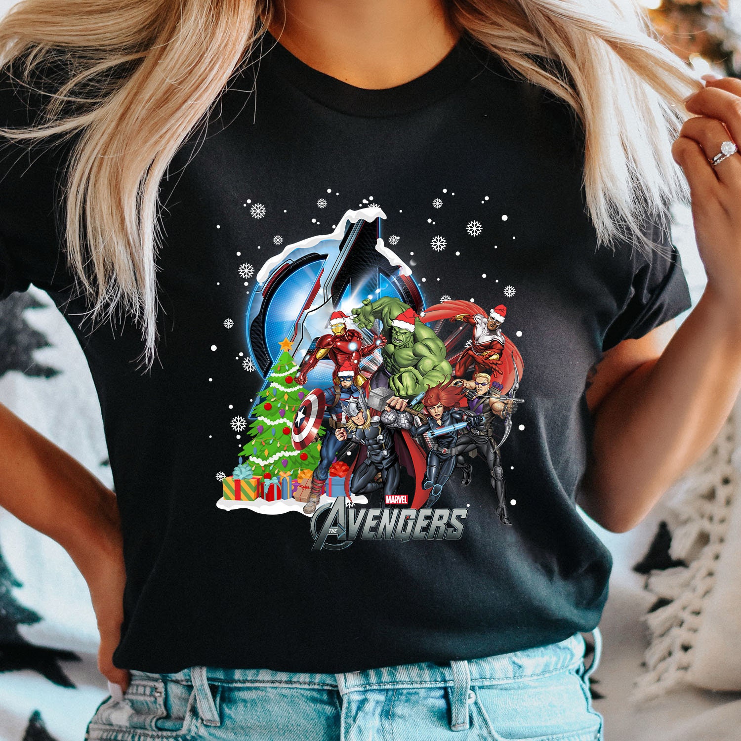 Discover Marvel Avengers Christmas Shirt, Avengers Characters Christmas Shirt