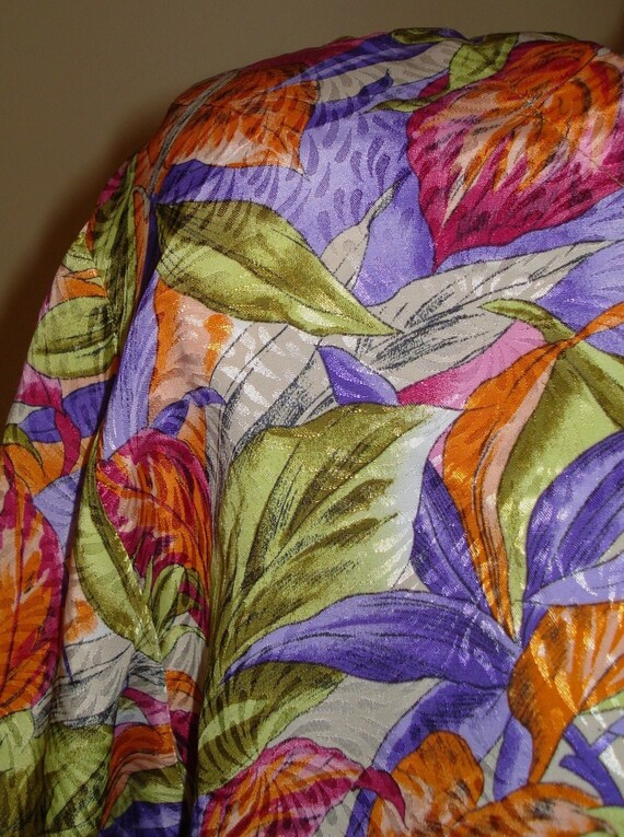 Vintage Tropical Print with a Sash - image 4