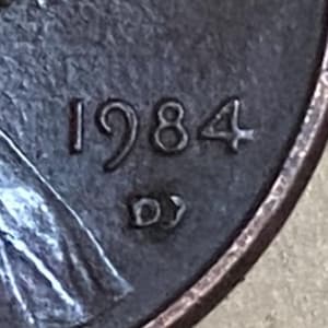 1984 D penny