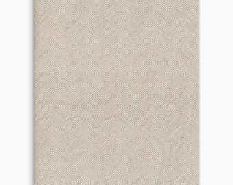 Hand Tufted Wool Chevron Rug, Neutral Ivory Beige Modern Carpet