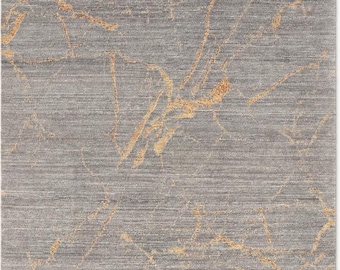 Hand-Knotted Wool Area Rug, Lakshmi Abstract Design, 8x10 ft Rh rug