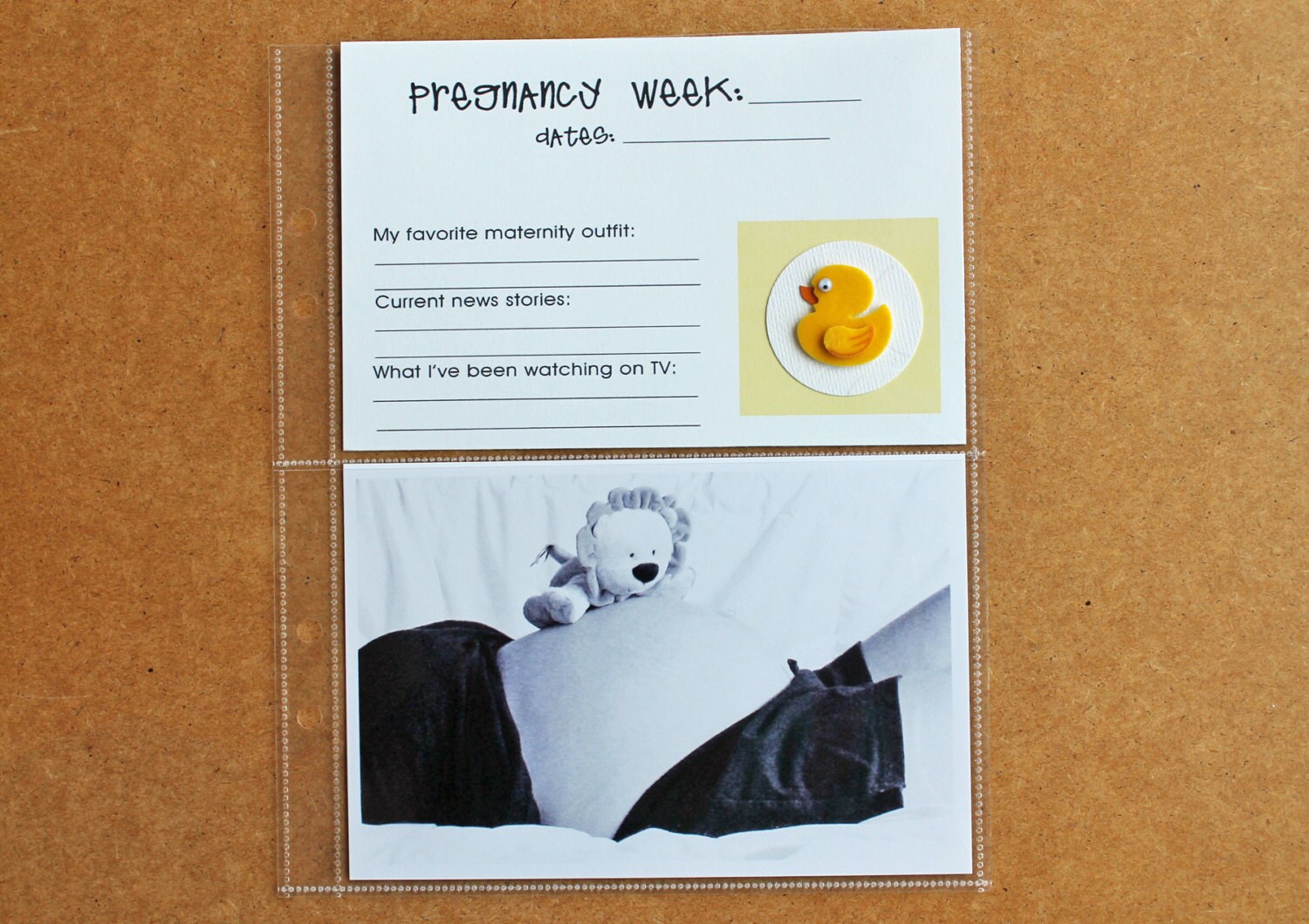 PRINTABLE Pregnancy Weeks Cards for Project Life, Scrapbooking, or Baby ...