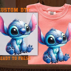 Disney Stitch DTF, Stitch DTF Transfer Ready For Press, Stitch Disneyworld DTF, Dtf Prints, Disney Vacation Ready To Press, Direct To Film