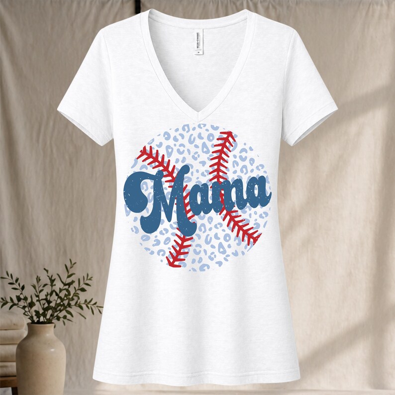 Baseball Mama DTF, Leopard Print Baseball DTF Transfer Ready for Press ...