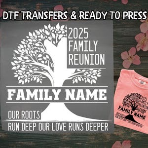 Family Reunion DTF, Custom Family Reunion 2025 DTF Transfer Ready For Press, Family Vacation DTF, Dtf Prints, Ready To Press, Direct To Film