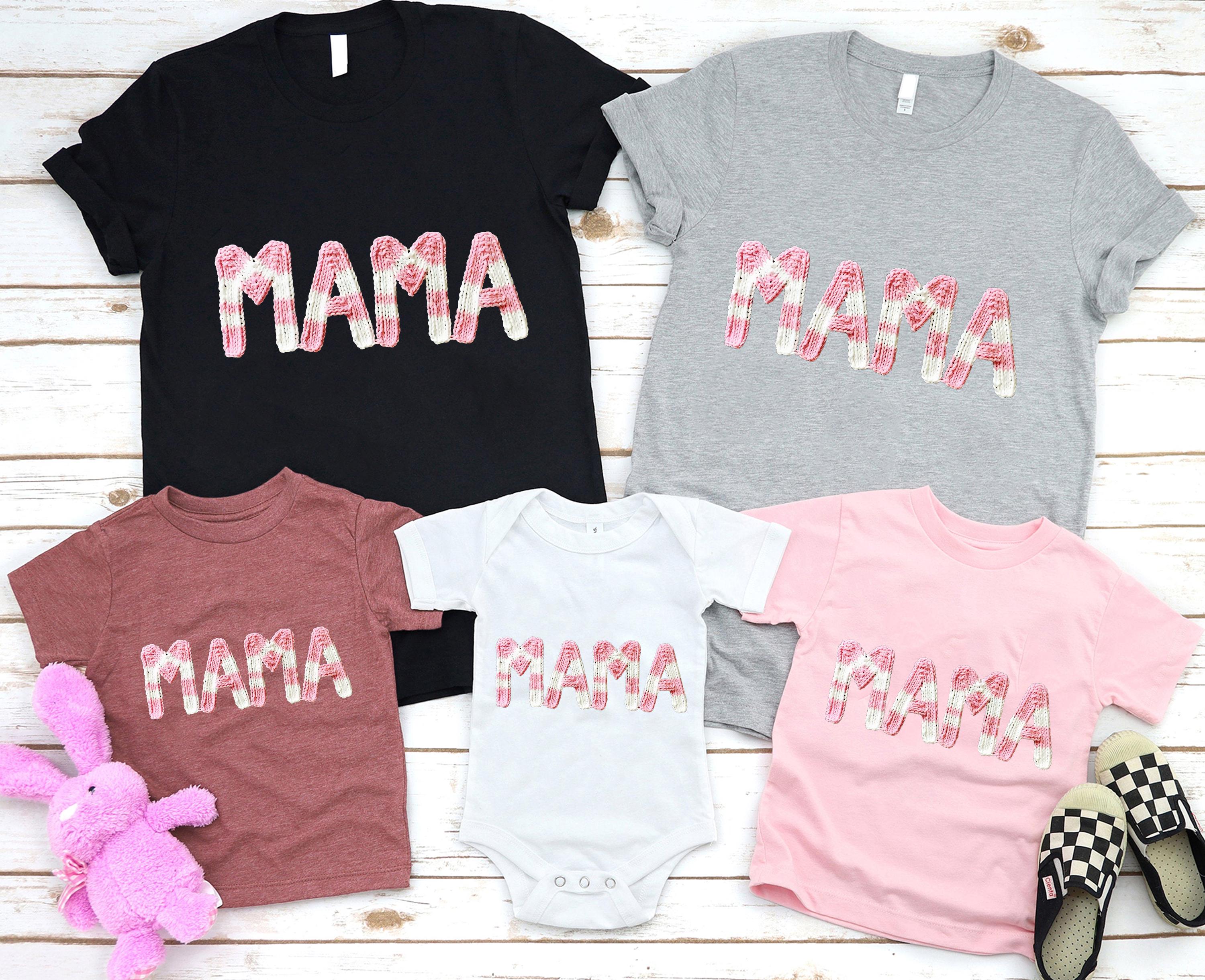 Mama DTF, Pink Checkered Mama Design DTF Transfer Ready for Press ...