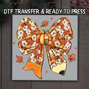 Fall Vibes DTF, Autumn Pumpkin Design DTF Transfer Ready For Press, Cute Thanksgiving DTF, Dtf Prints, Ready To Press, Direct To Film