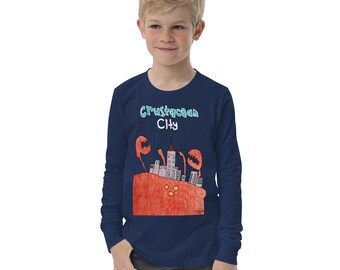 Camiseta de manga larga para niños "Crustacean City" • Portada del cómic