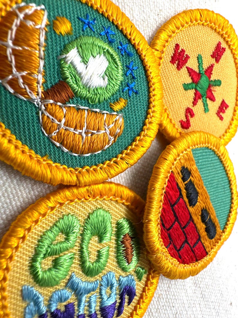 Vintage 1980-1999 Girl Scout Badges: RETIRED Junior Proficiency/merit ...