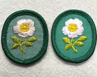 Vintage Troop Crest: Girl Scout Uniform Patch- Wild Rose - Sold separately