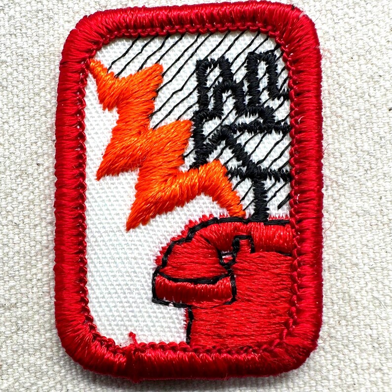 Vintage 1980-1996 Girl Scout Retired Interest Project Patches – Cadette/Senior – Worlds of Well-being (Red Border) - Sold separately Emergency prepared
